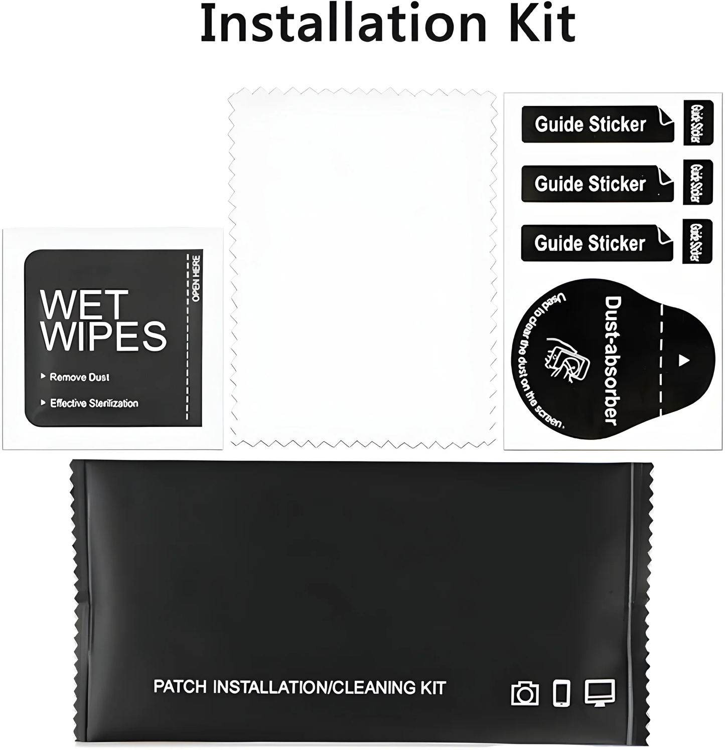 Hydrogel Screen Protector (Universal Fit + Install Kit)