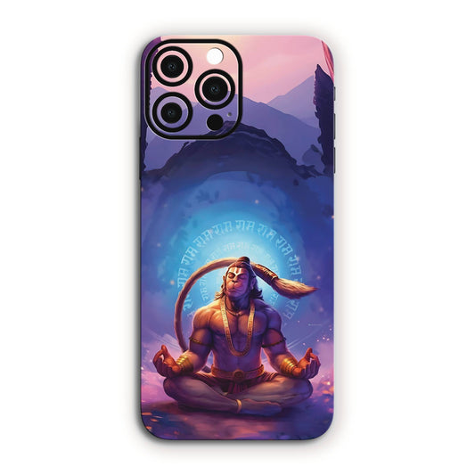 Hanuman Meditation Aura Mobile Skin – Divine Energy