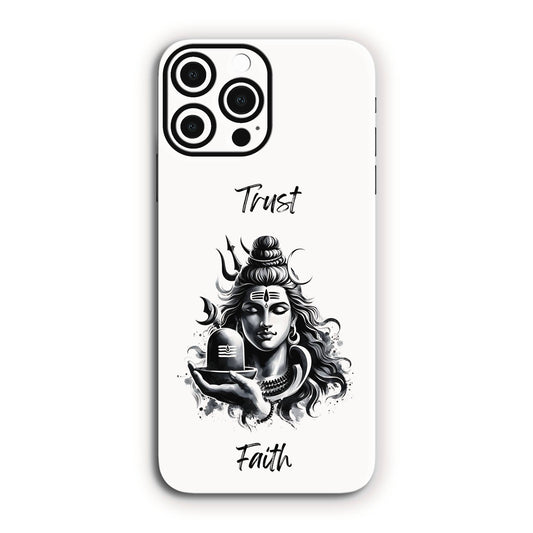 Lord Shiva Trust & Faith Mobile Skin – Divine Black