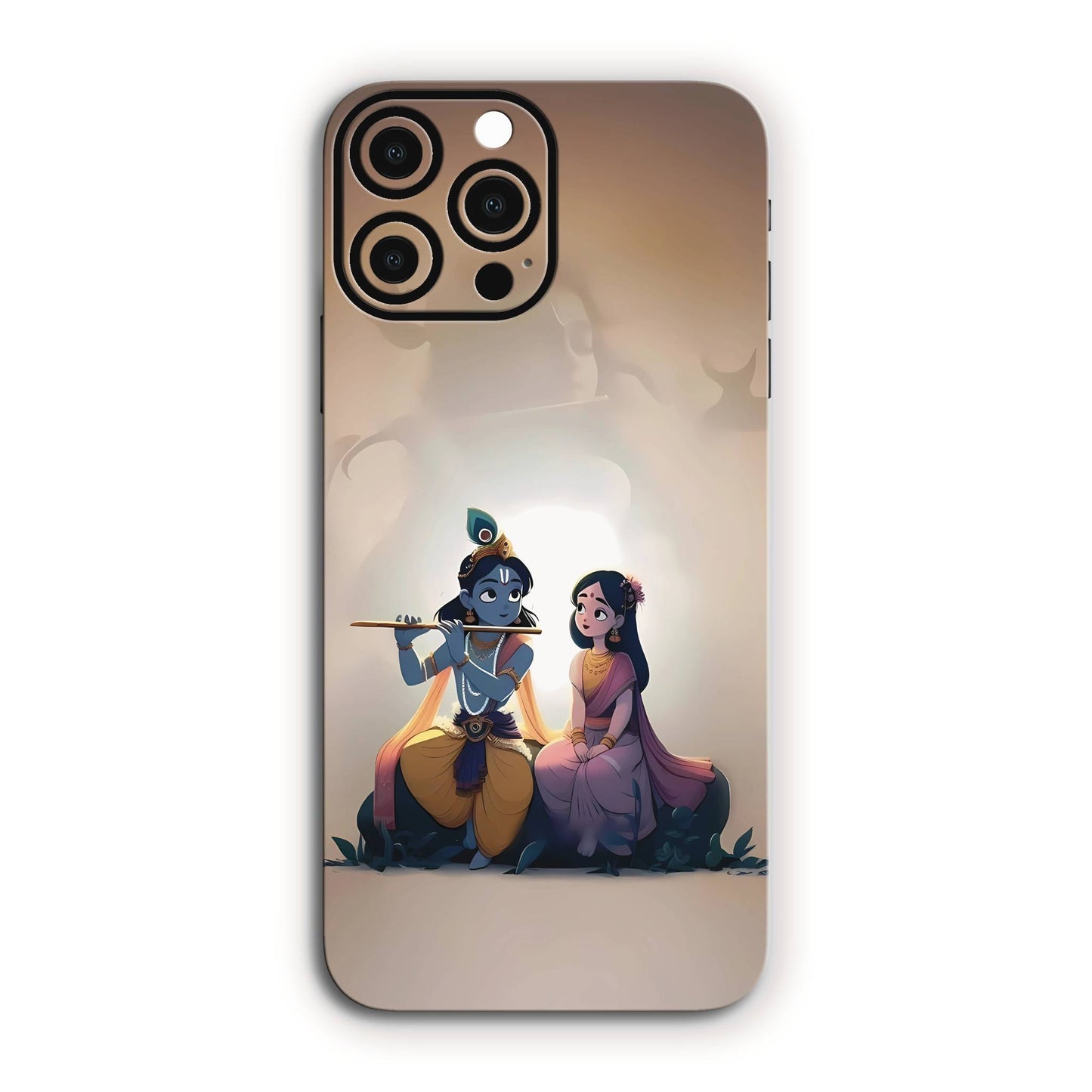 Krishna Radha Divine Moments Mobile Skin