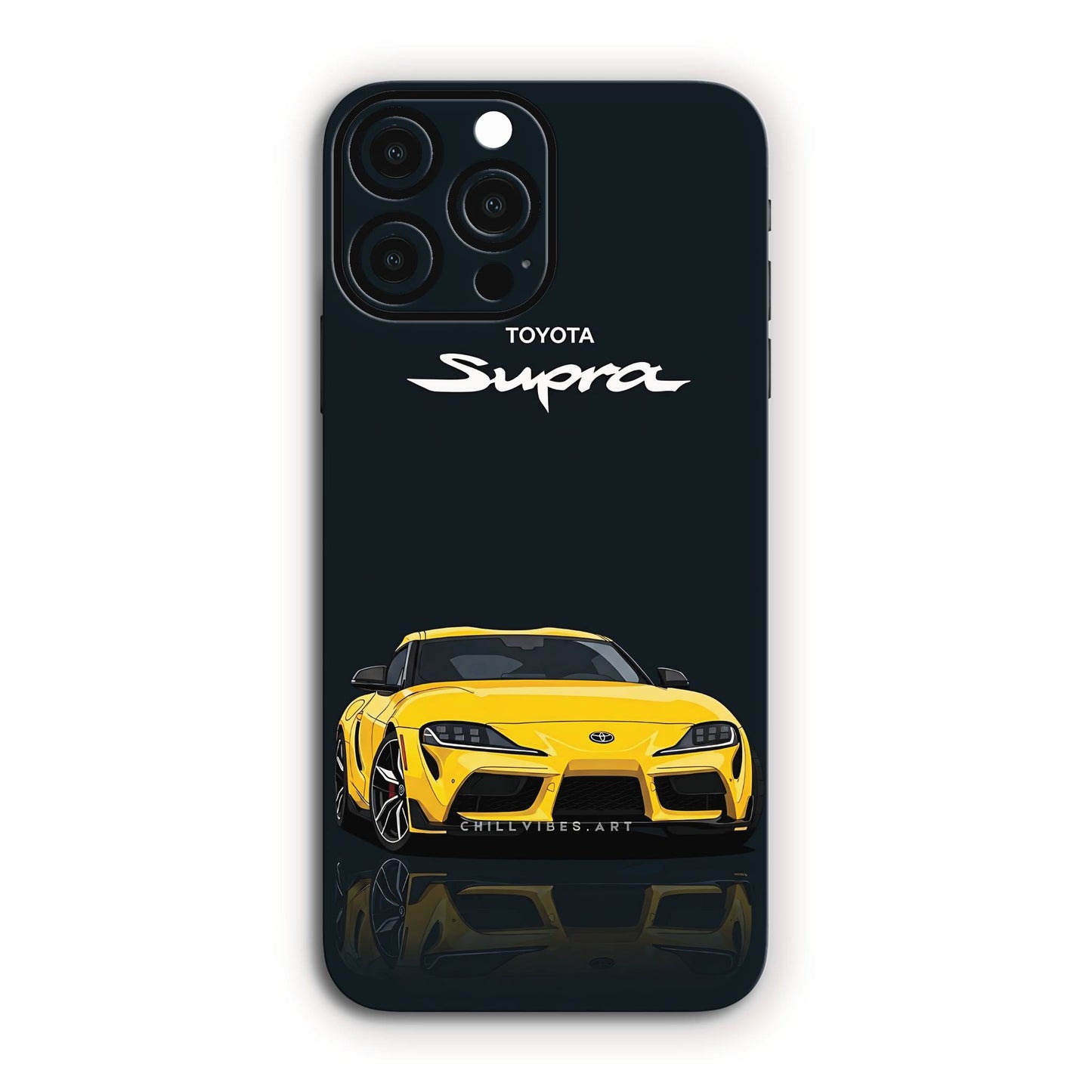 Supra Yellow Speedster Sports Car Mobile Skin