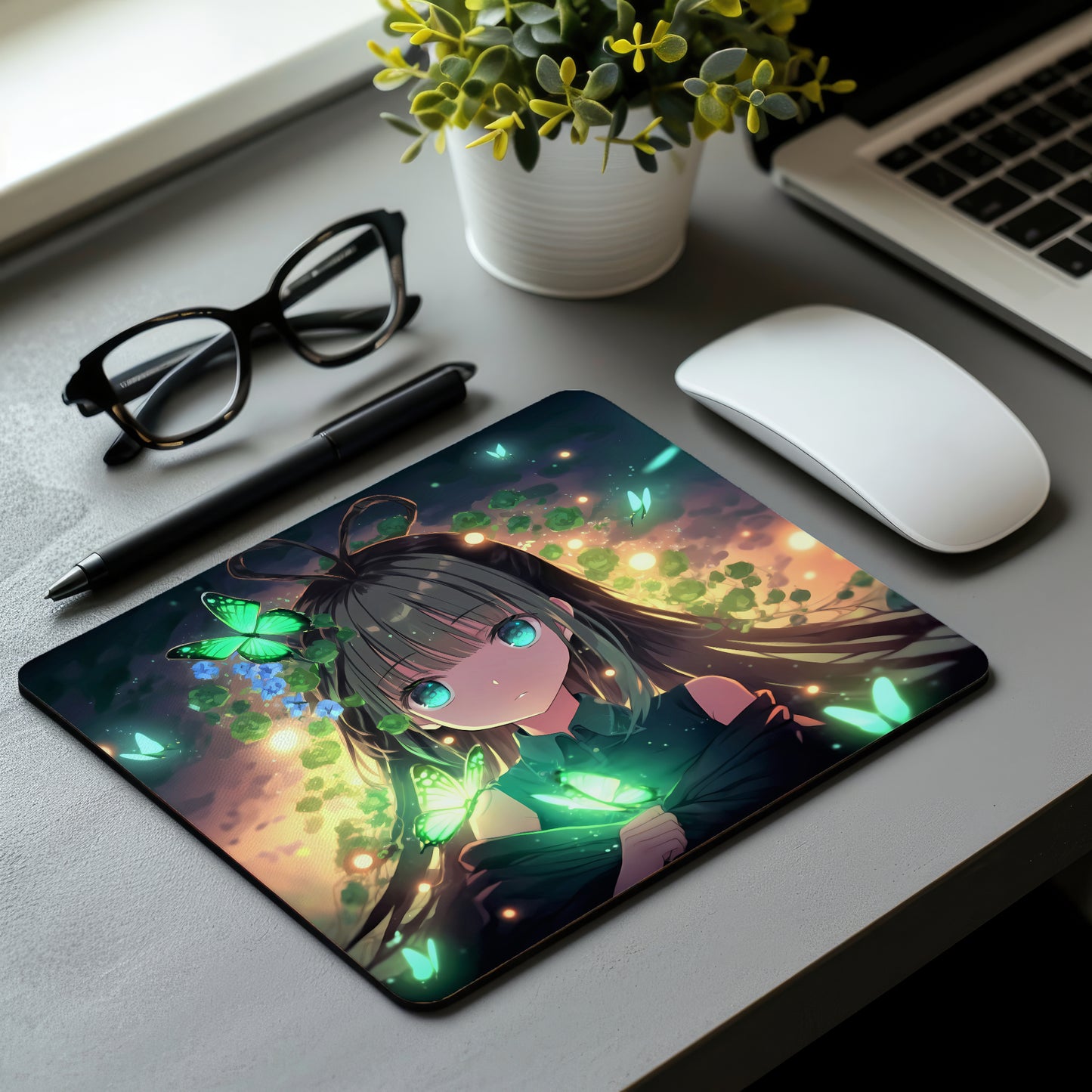 Anime Girl Mouse Pad