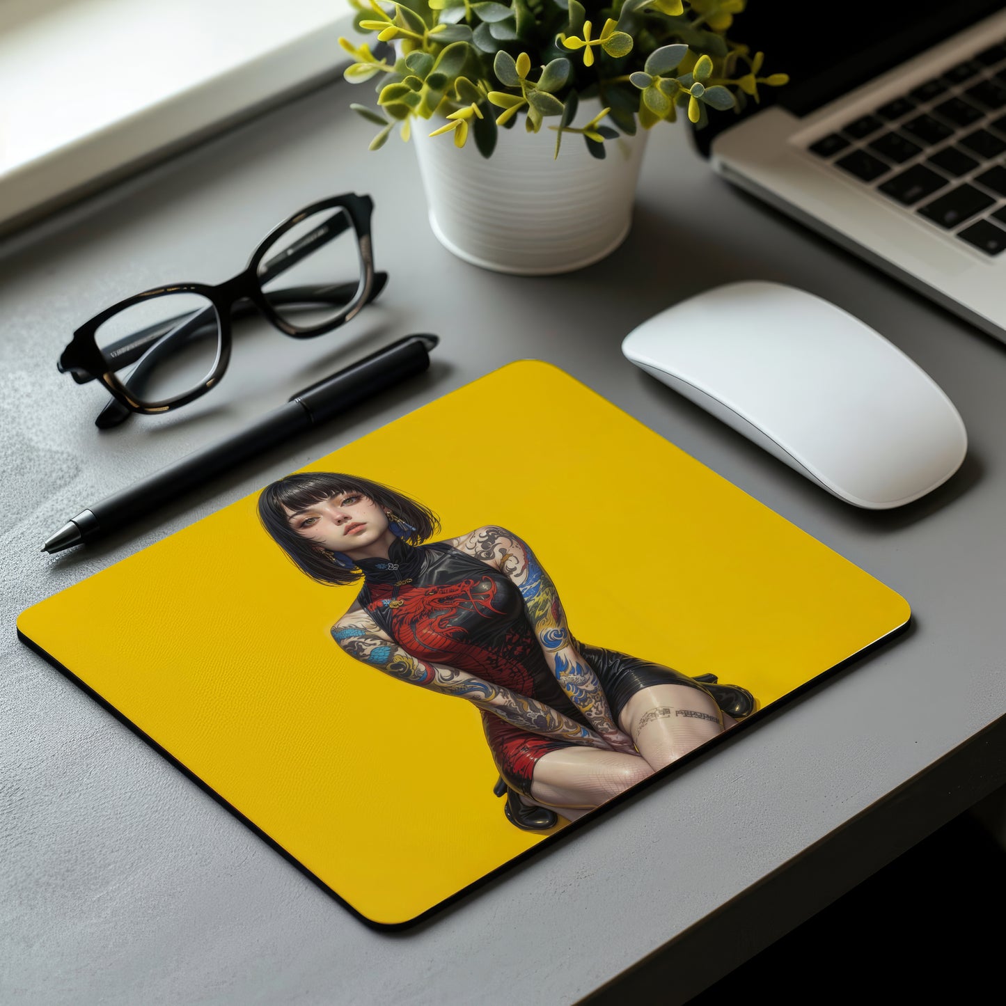 Anime Girl Mouse Pad