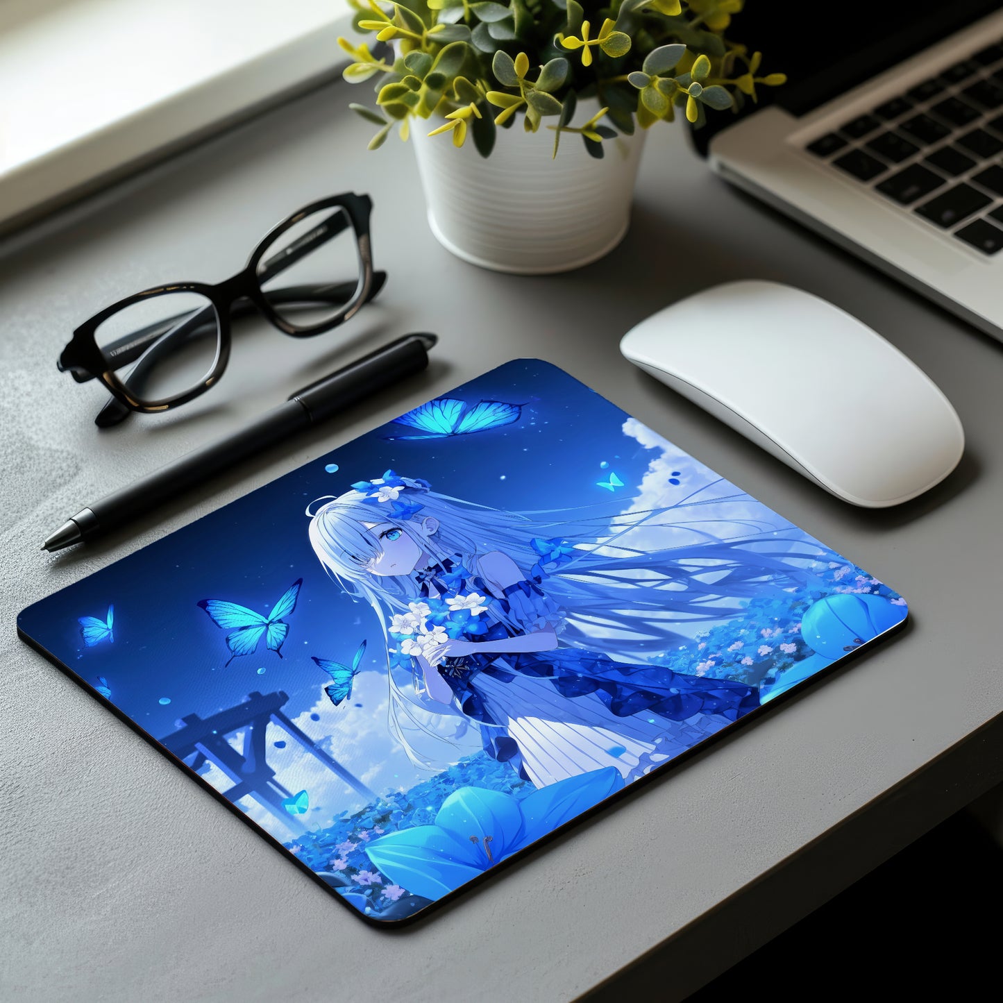 Anime Girl Mouse Pad