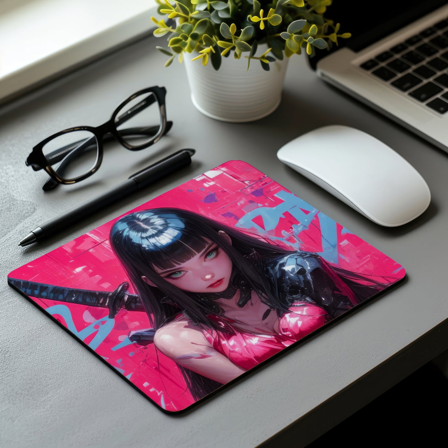 Anime Girl Mouse Pad