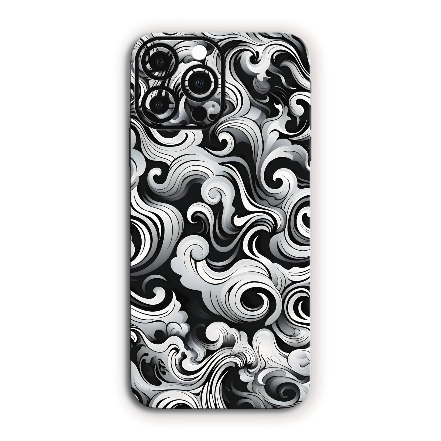Black & White Wind Stylish Abstract Mobile Skin