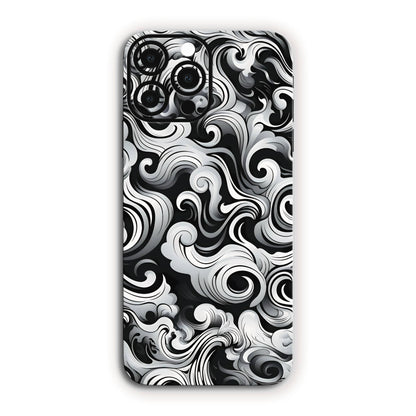 Black & White Wind Stylish Abstract Mobile Skin