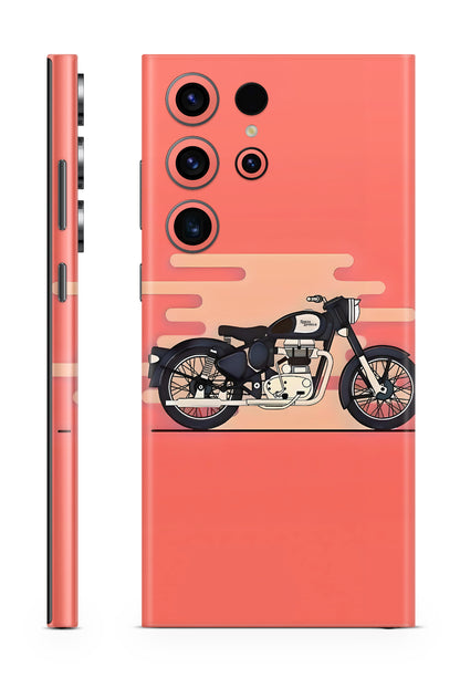 Art Royal Enfield Bike Mobile Skin