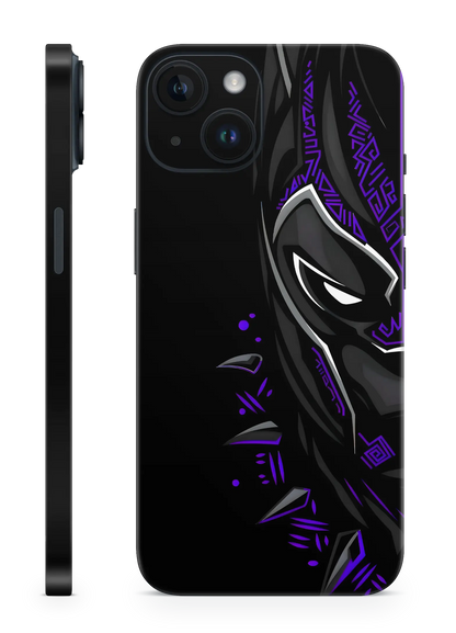 Black Panther Half Face Mobile Skin