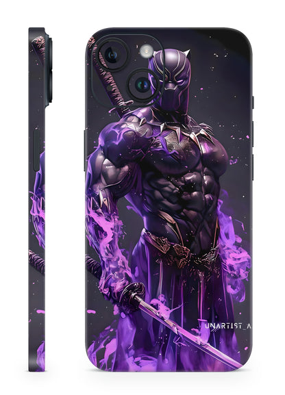 Black Panther Superhero Mobile Skin