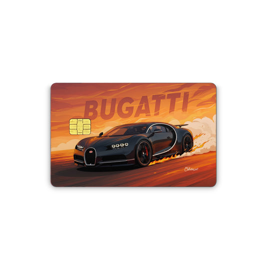 Bugatti Chiron: Blazing Hypercar Card Skin