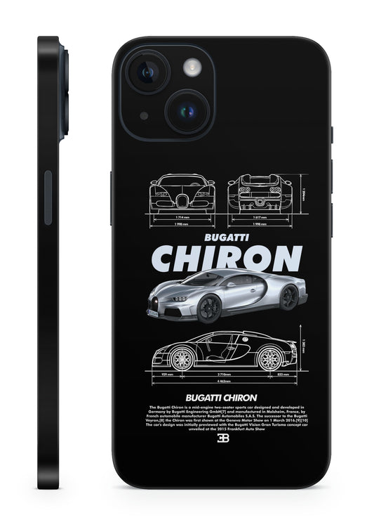 Bugatti Chiron Grey Mobile Skin
