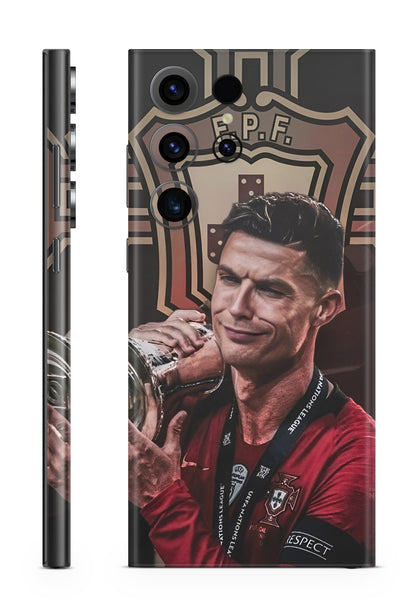 CR7 Portugal Champions Crest Football Mobile Skin