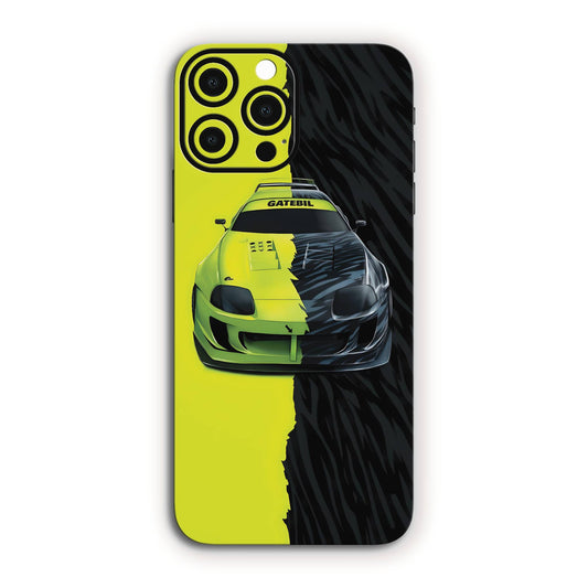 Supra Split Black & Green Car Mobile Skin