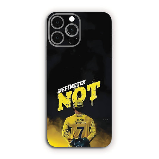 Definitely Not MSD CSK Cricket Mobile Skin