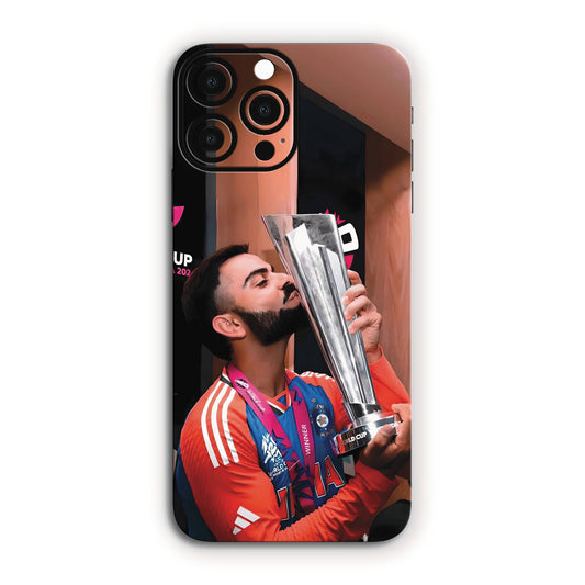 Virat Kohli Kissing T20 World cup Cricket Mobile Skin