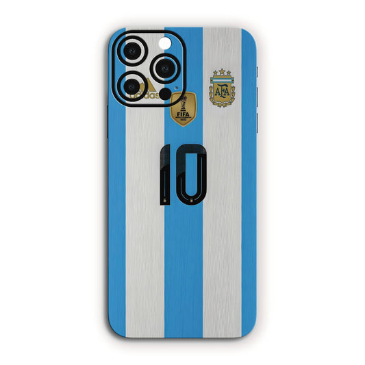 Leo Messi Jersey No.10 Argentina Football Mobile Skin