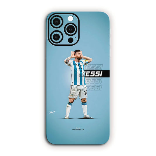 Messi Iconic Celebration World Cup Football Mobile Skin
