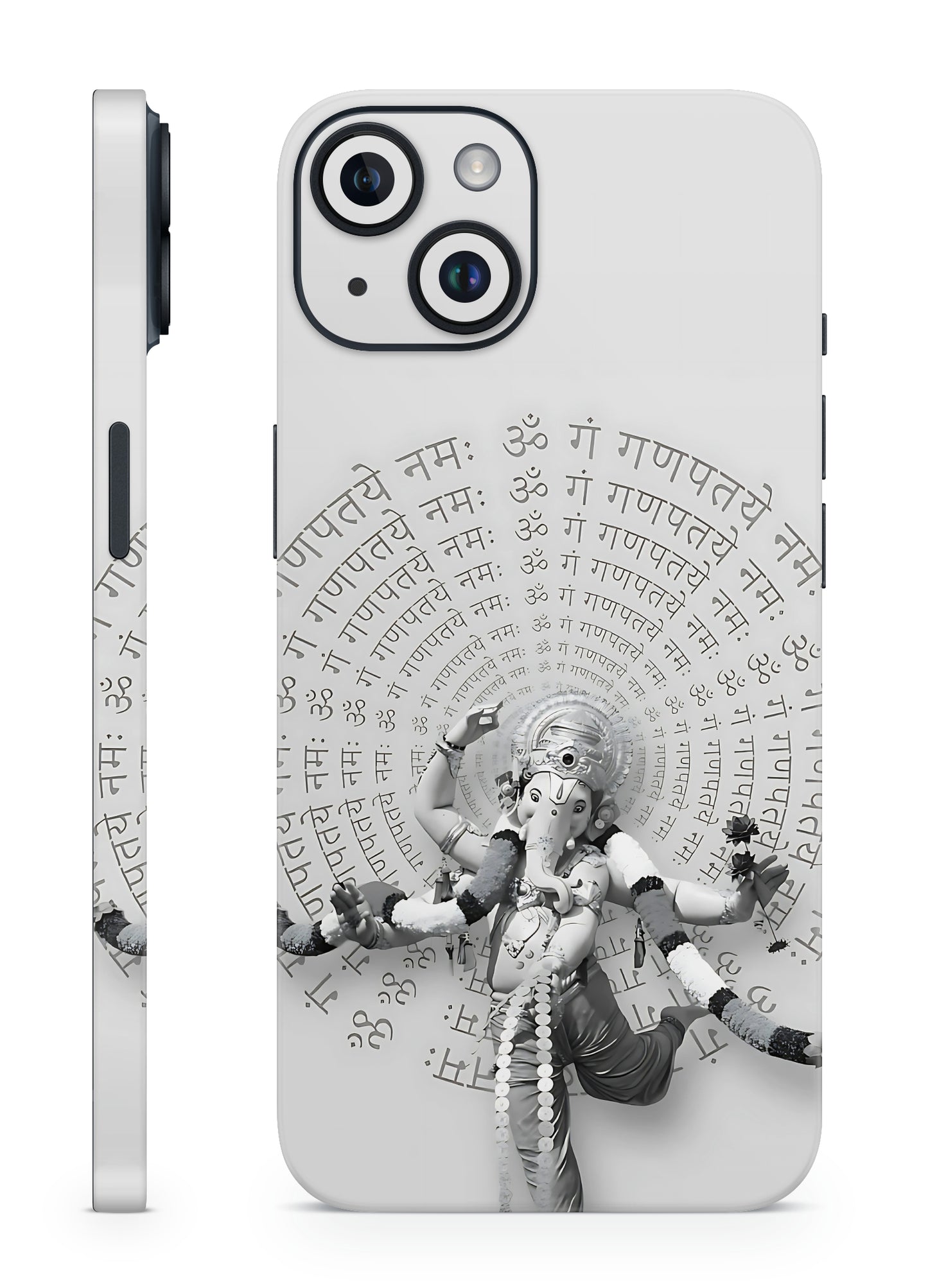 Ganesha Mantra Spiral Mobile Skin