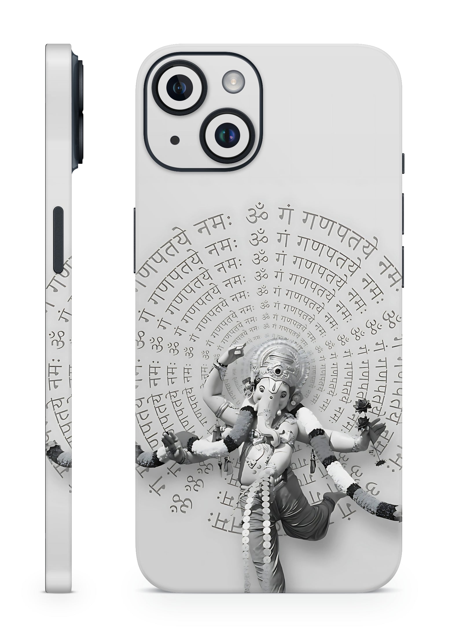 Ganesha Mantra Spiral Mobile Skin