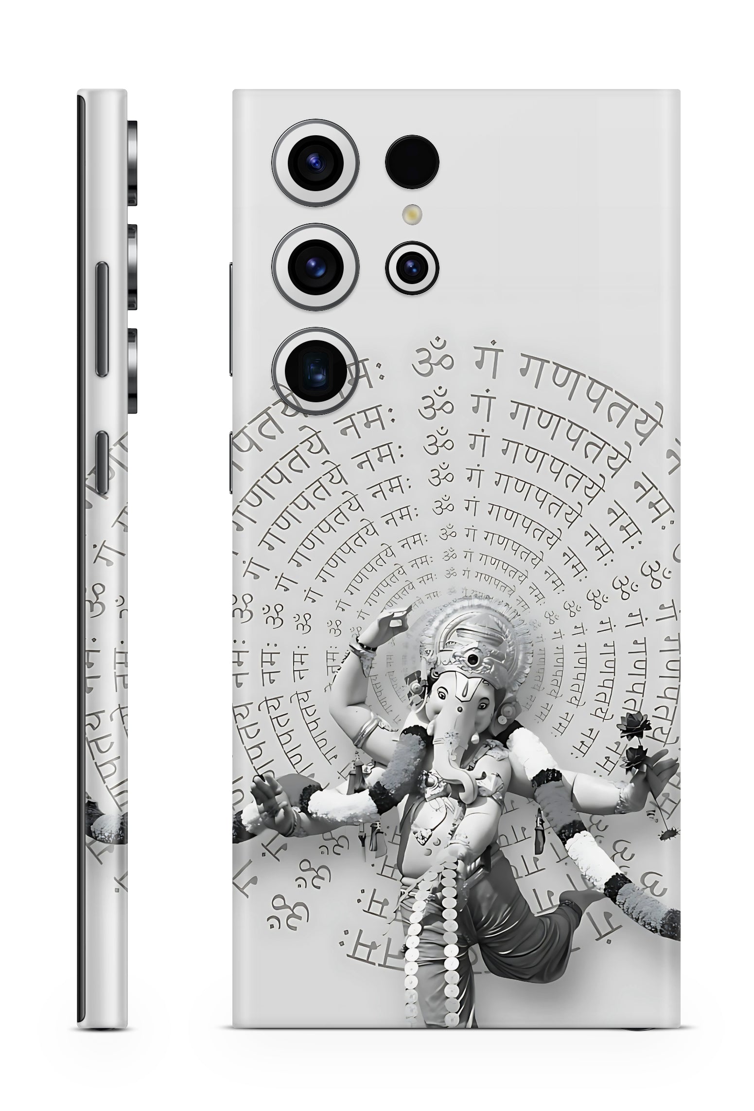 Ganesha Mantra Spiral Mobile Skin