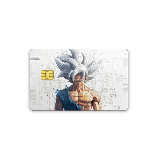 Goku Ultra Instinct: Technical Blueprint Card Skin