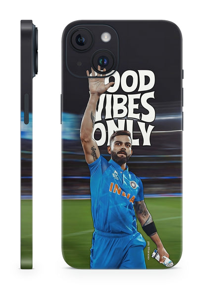 Good Vibes Only Virat Kohli Mobile Skin