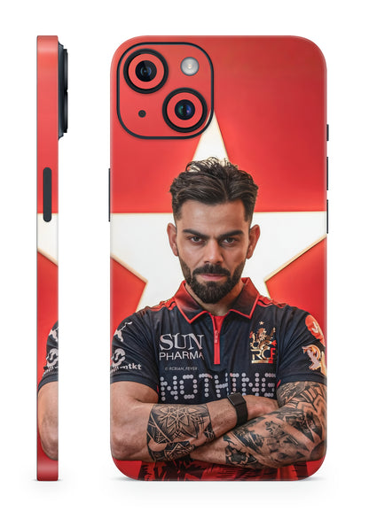 King Kohli Bold Red Mobile skin