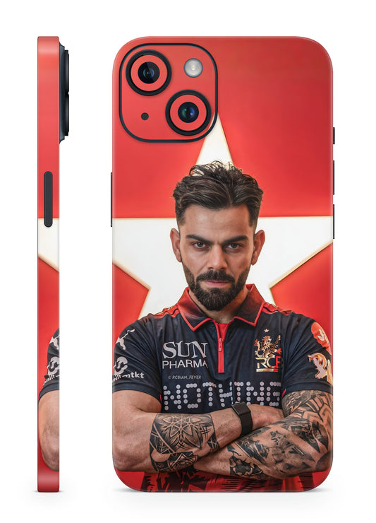 King Kohli Bold Red Mobile skin