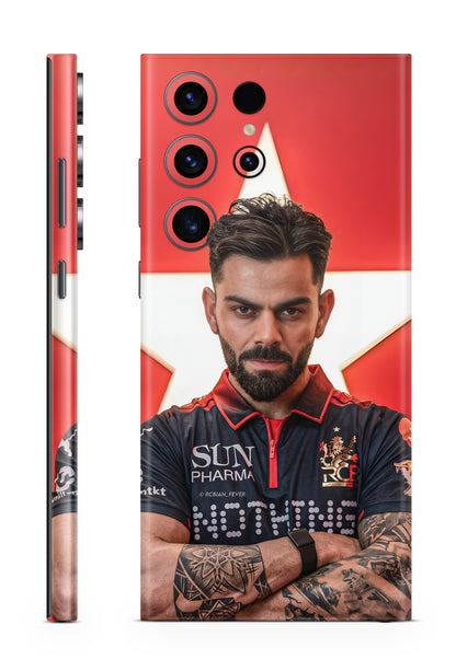 King Kohli Bold Red Mobile skin 1