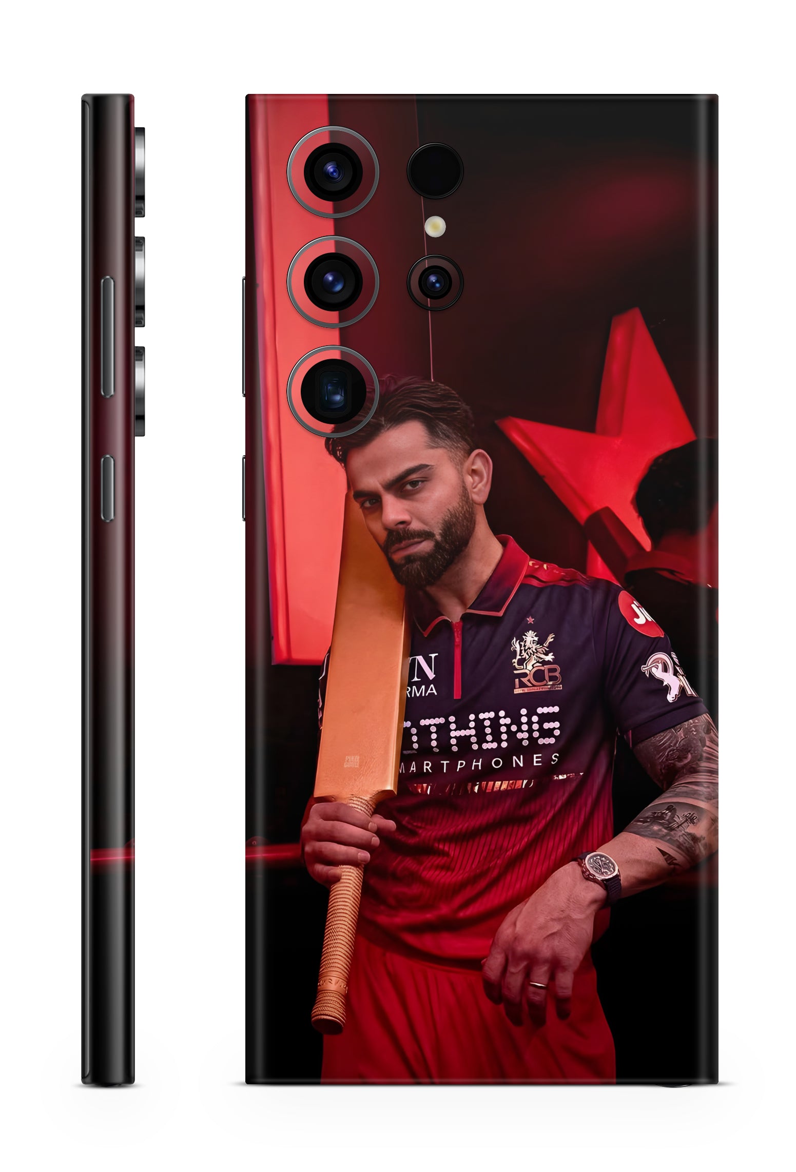 King Kohli Spotlight Jersey Tattoo  Mobile Skin 1