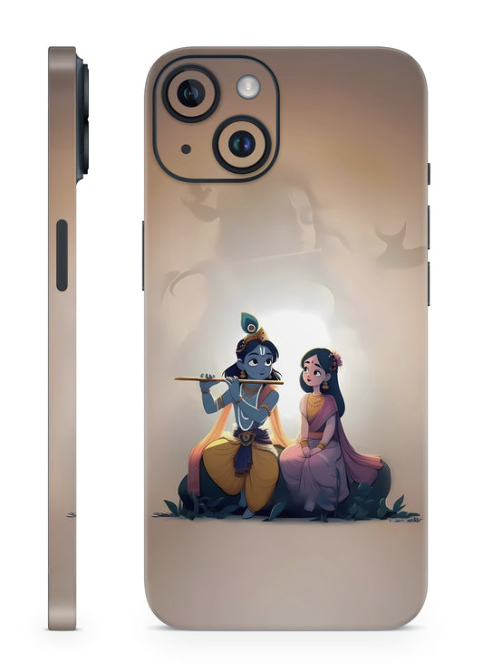 Krishna Radha Divine Moments Mobile Skin