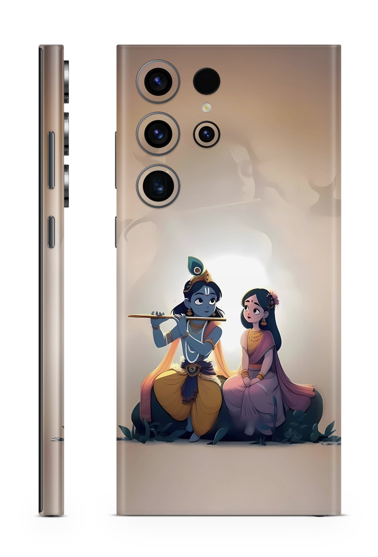 Krishna Radha Divine Moments Mobile Skin