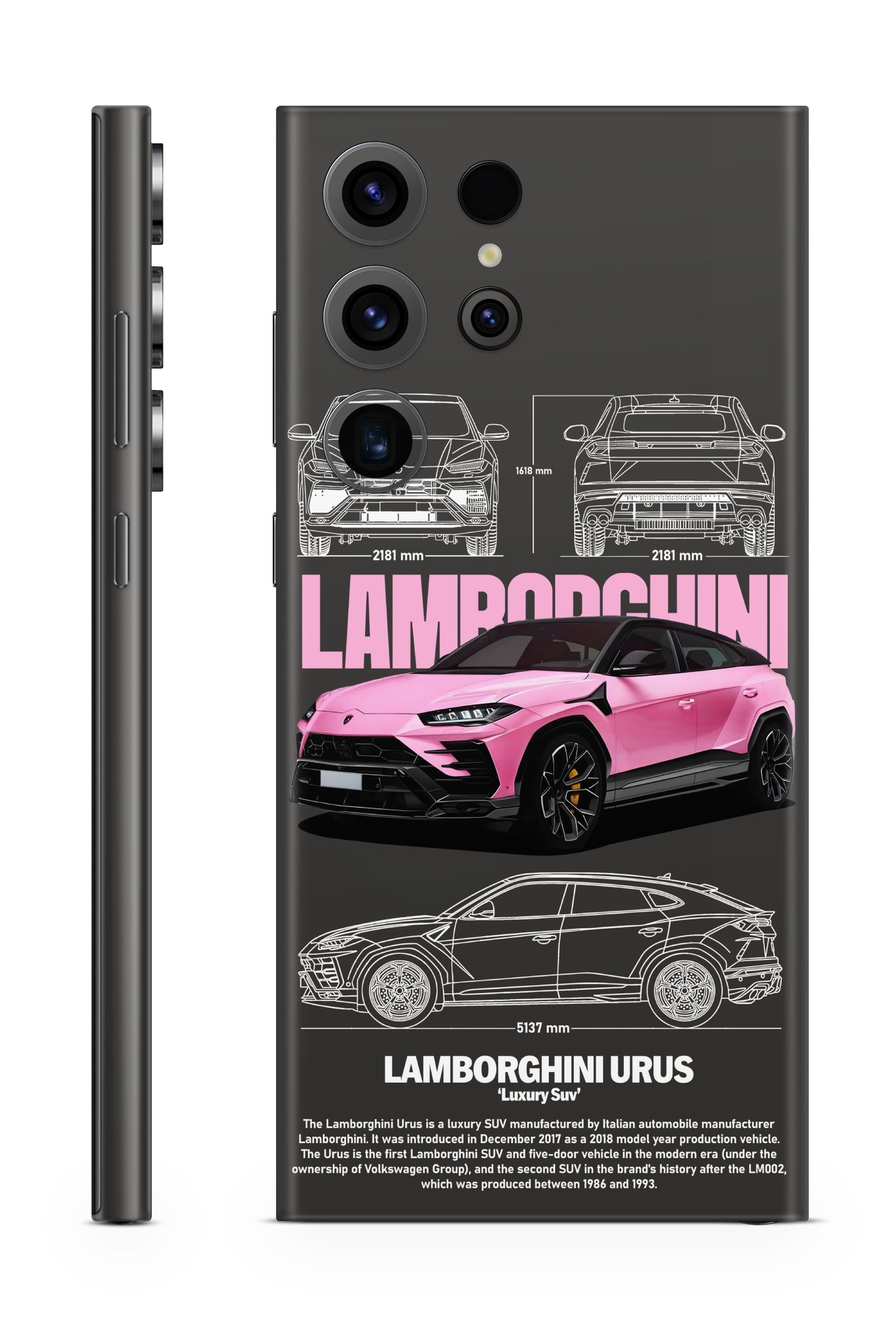 Lamborghini Urus Pink Mobile Skin
