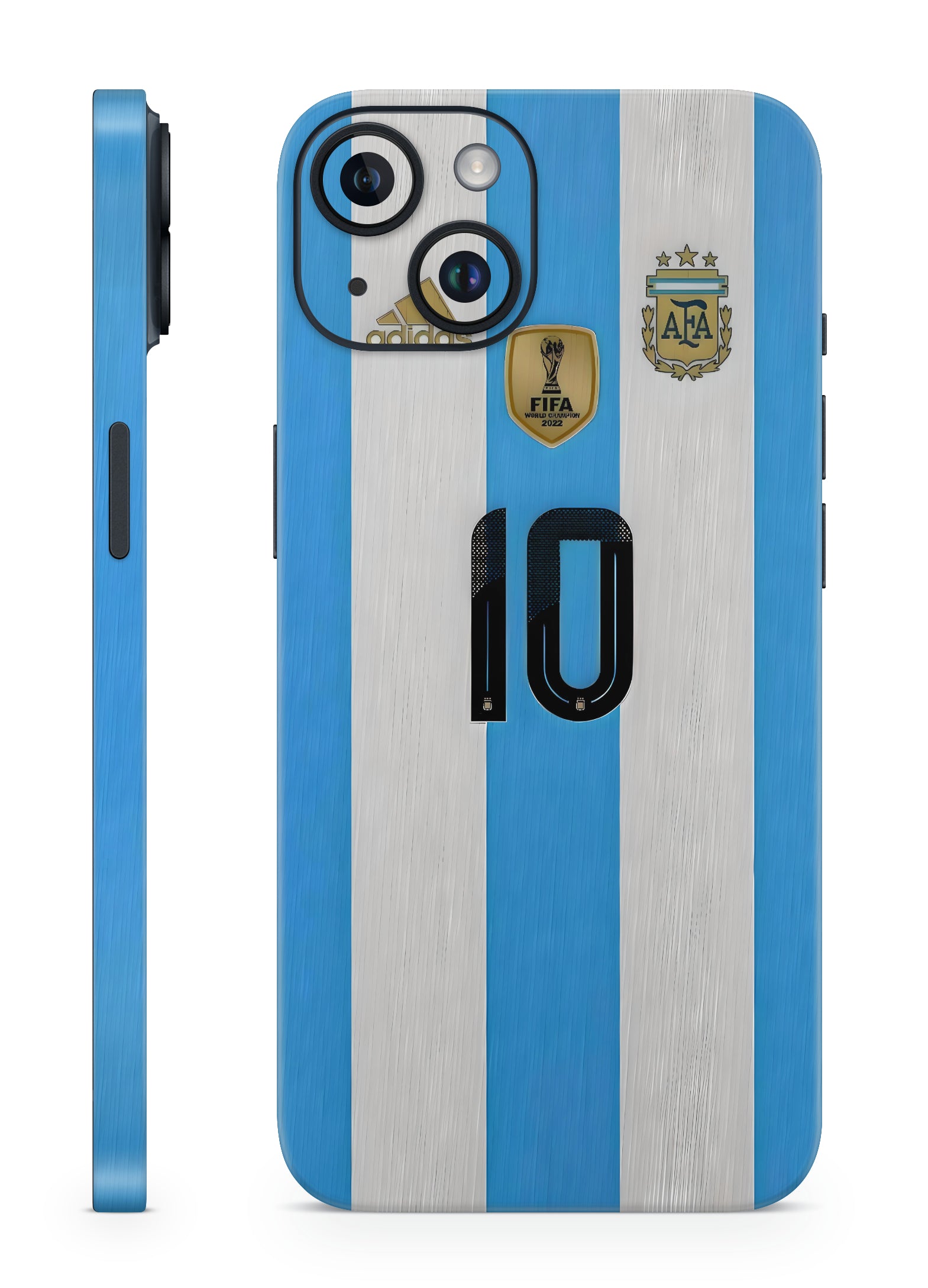 Leo Messi Jersey No.10 Argentina Football Mobile Skin