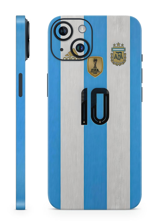Leo Messi Jersey No.10 Argentina Football Mobile Skin