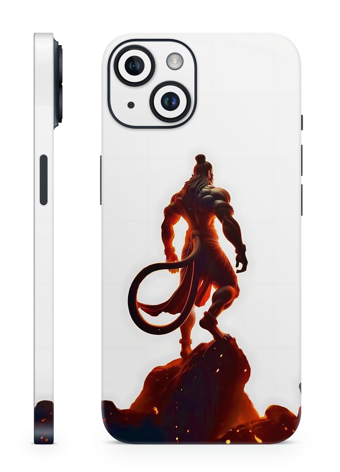 Lord Hanuman Power Stance Mobile Skin
