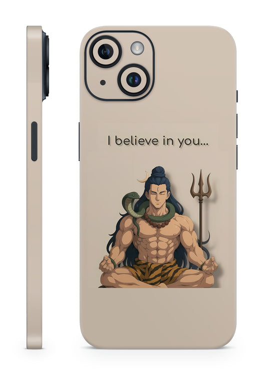 Lord Shiva Meditation Mobile Skin – I Believe in You