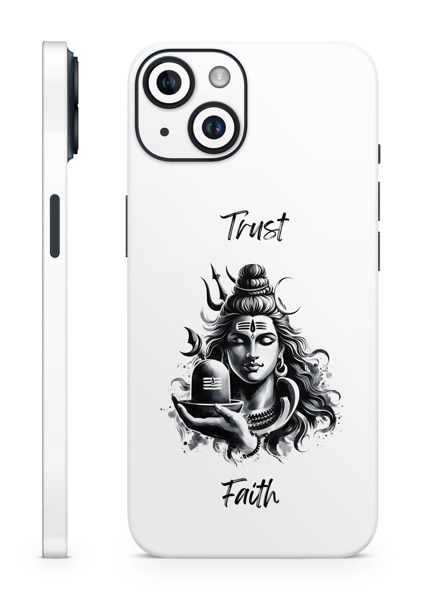 Lord Shiva Trust & Faith Mobile Skin – Divine Black