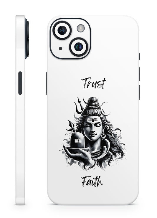 Lord Shiva Trust & Faith Mobile Skin – Divine Black
