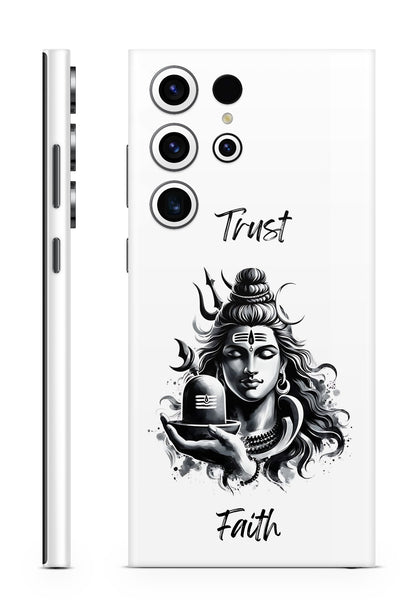 Lord Shiva Trust & Faith Mobile Skin – Divine Black