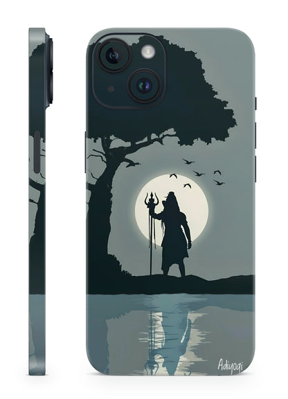 Mahadev Night Reflection Mobile Skin – Lord Shiva Trident