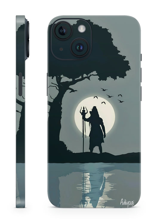 Mahadev Night Reflection Mobile Skin – Lord Shiva Trident