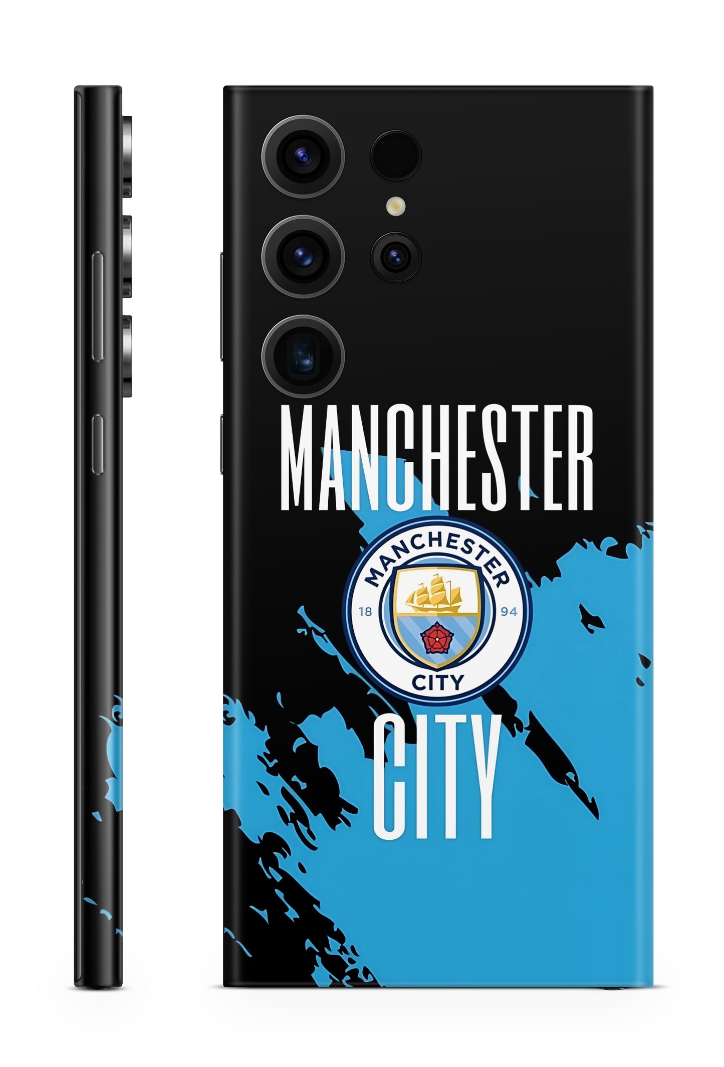 Manchester City Black & Blue mobile skin