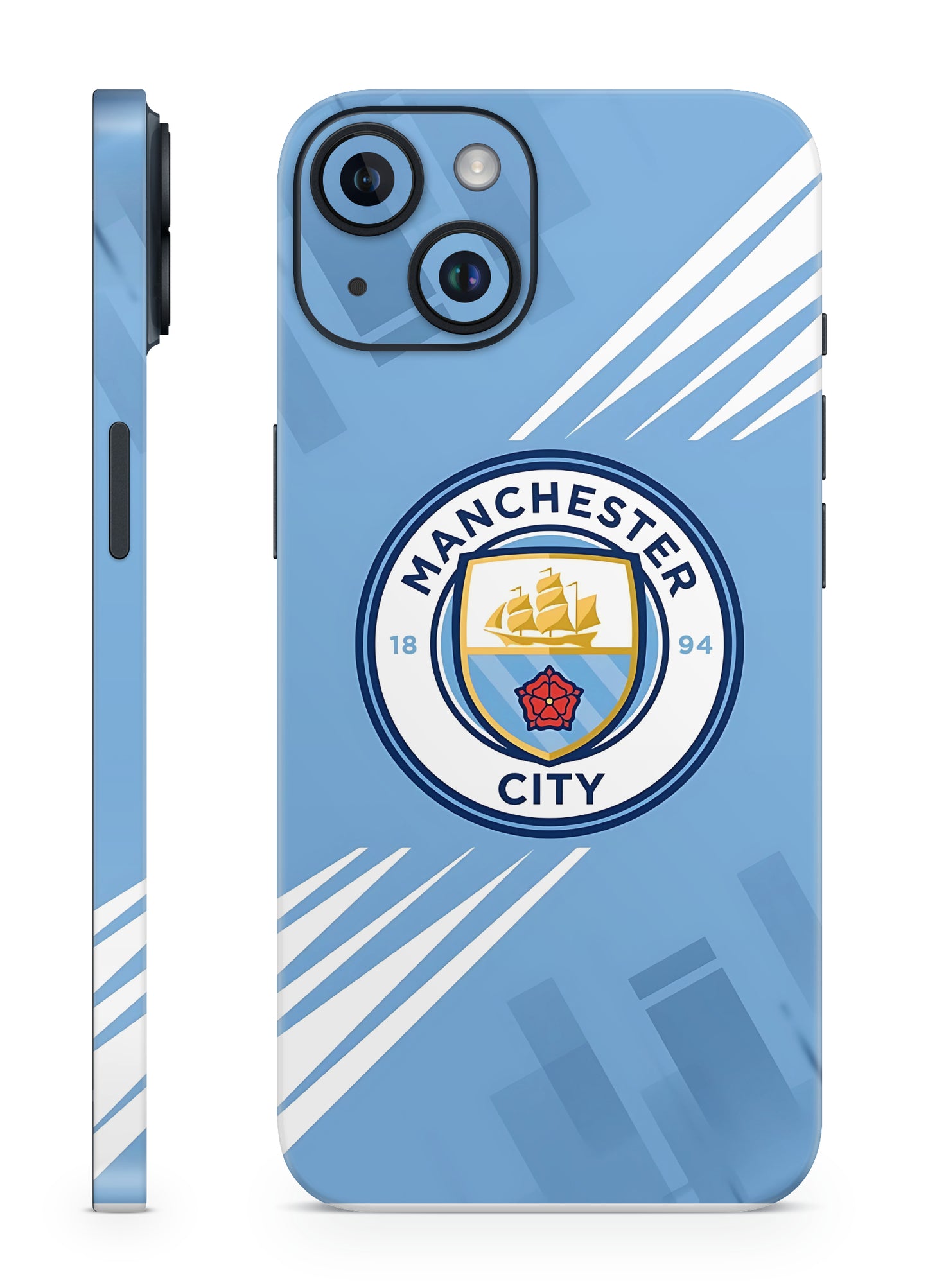 Manchester City White & Blue mobile skin