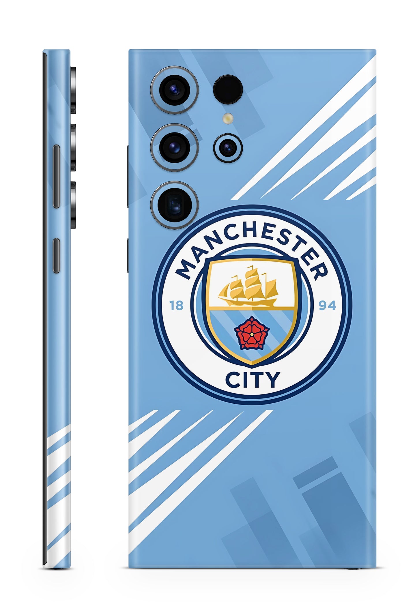 Manchester City White & Blue mobile skin