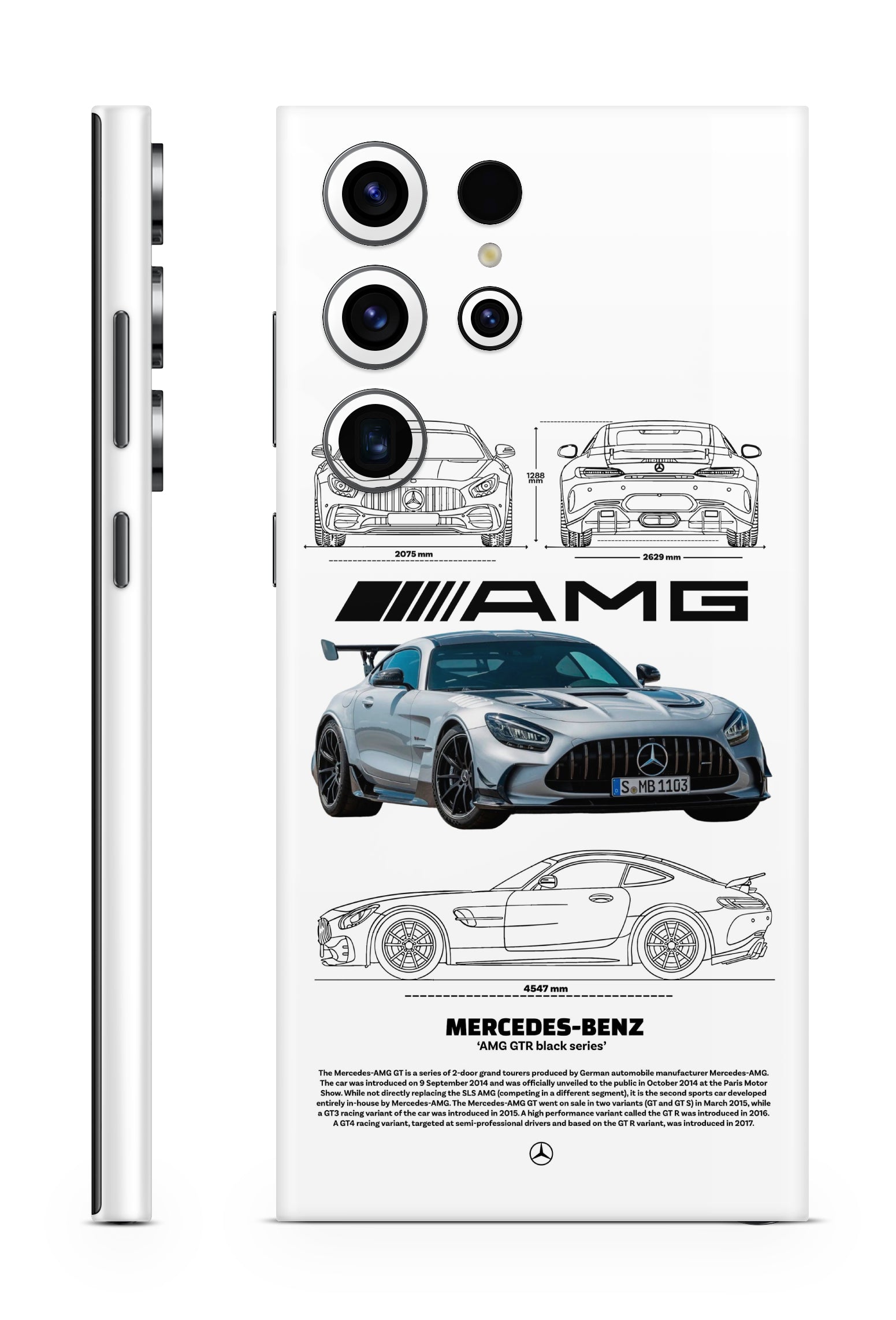 Mercedes AMG GTR Black Series Mobile Skin