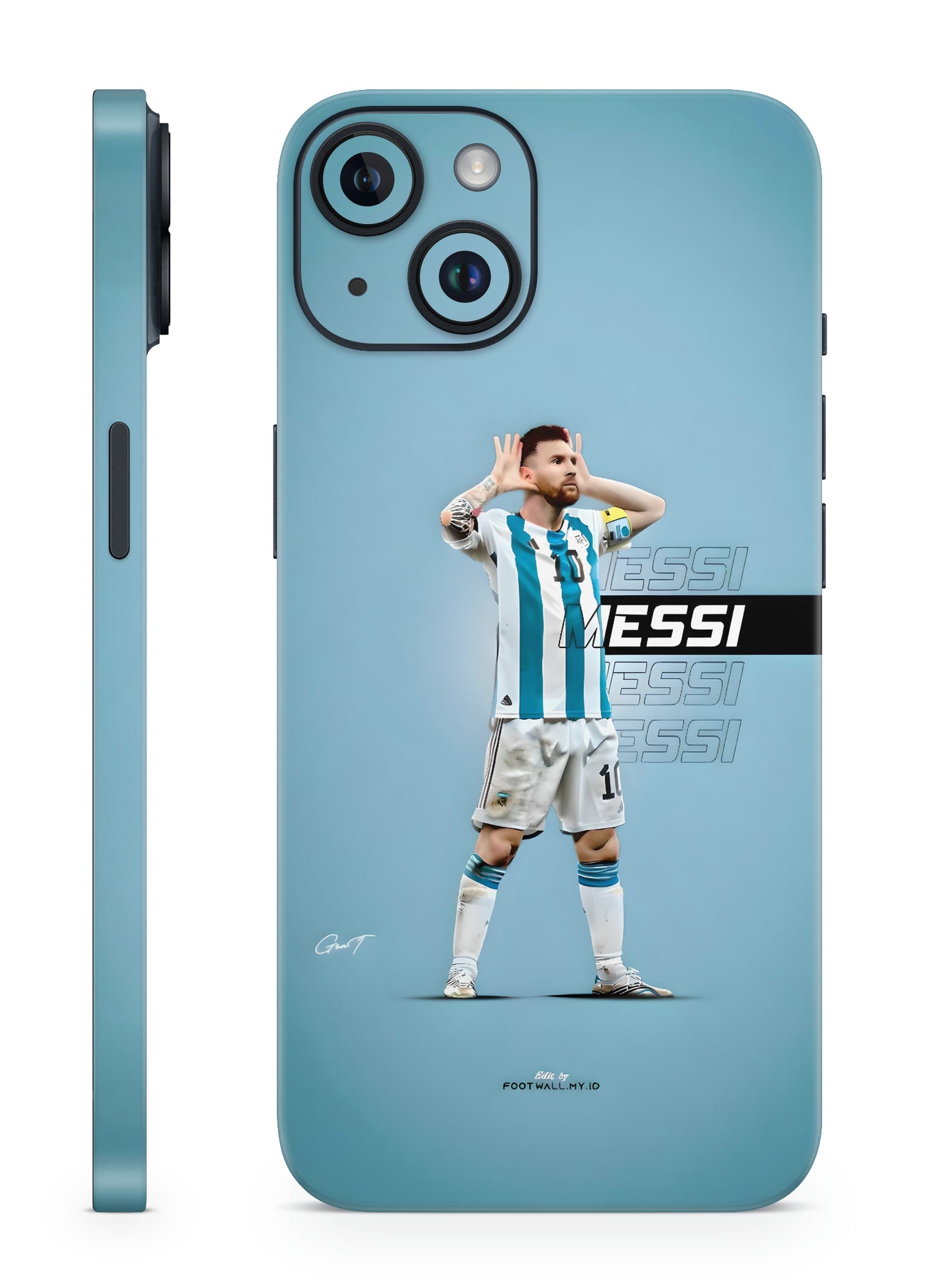 Messi Iconic Celebration World Cup Football Mobile Skin