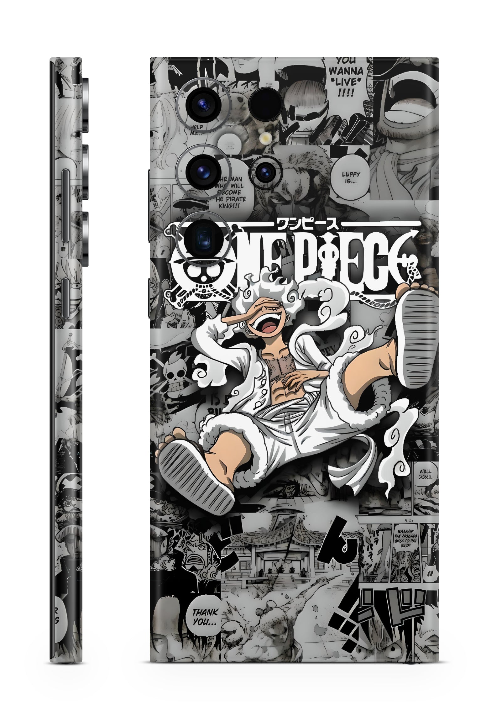 One Piece Luffy Gear 5 Anime Mobile Skin