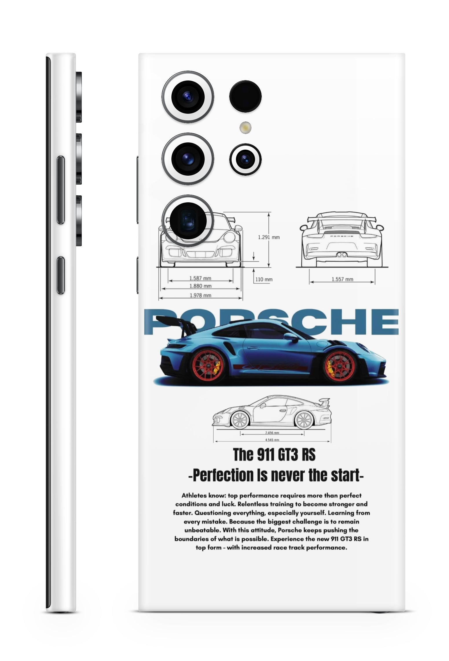 Porsche 911 GT3 RS Blue Mobile Skin